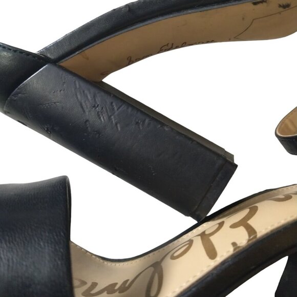 Sam Edelman Women's Size 6M Yoro Black Block Heel Ankle Strap Sandal READ - Picture 6 of 9